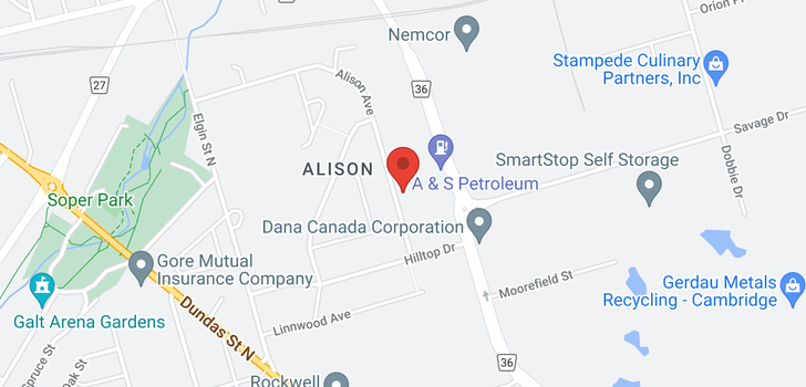 map of 142 ALISON Avenue